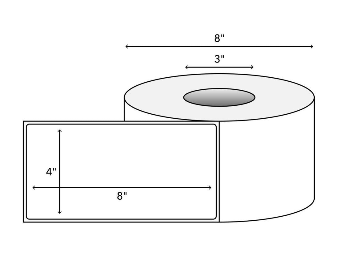 4x8 Direct Thermal Shipping Labels - 3